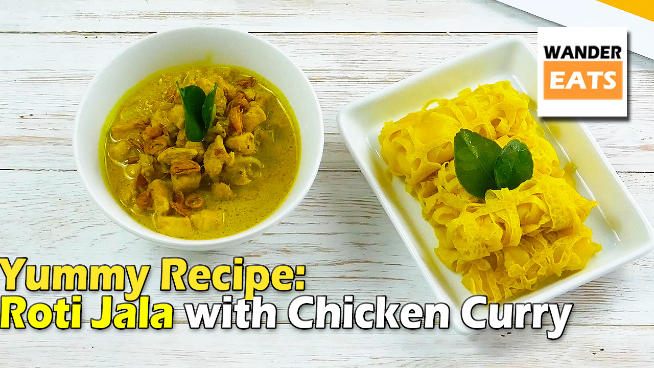 Roti Jala with Chicken Curry Recipe